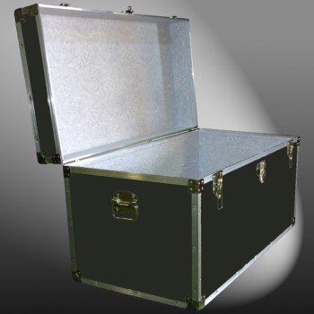 05-100 RE OLIVE 36 Deep Storage Trunk with Alloy Trim